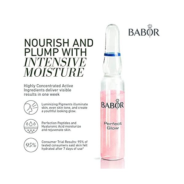 BABOR AMPOULE CONCENTRATES Perfect Glow, concentré actif pour les peaux fatiguées en manque déclat, 7 x 2 ml