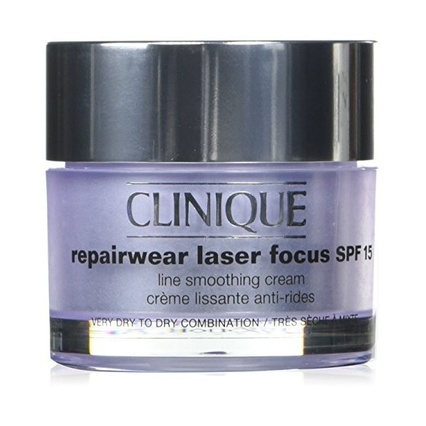 Clinique Repairwear Laser Focus Line Smoothing Cream SPF 15 - Very Dry to Dry Combination For Women 1.7 oz Cream
