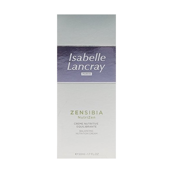 Isabelle Lancray Zensibia NutriZen crème nutritive Equilibrante, soin riche pour la régénération de la barrière de la peau, 