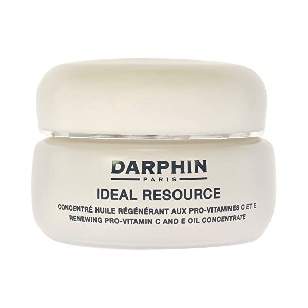 Darphin Ideal Resource Anti-Age & Eclat Concentré Huile Régénérant aux Pro-Vitamines C/E, Vanille, 60 Caspules, 60 Unités