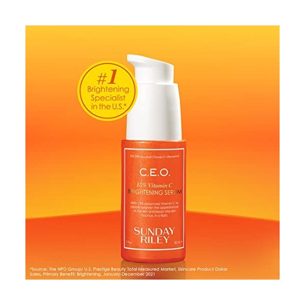 Sunday Riley CEO Rapid Flash Brightening Serum Full Size