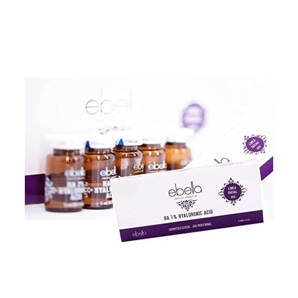 Ebella Acide hyaluronique 3%, 5 flacons x 5 ml