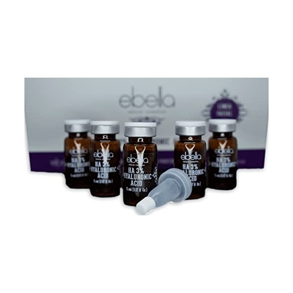 Ebella Acide hyaluronique 3%, 5 flacons x 5 ml