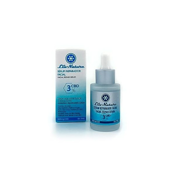 3% CBD facial réparation sérum 30 ml