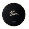 Clio Kill Cover Coussin de fixation sans bavures, lisse, longue durée, SPF 50+, Pa+++, + recharge – Gingembre, orange et beig