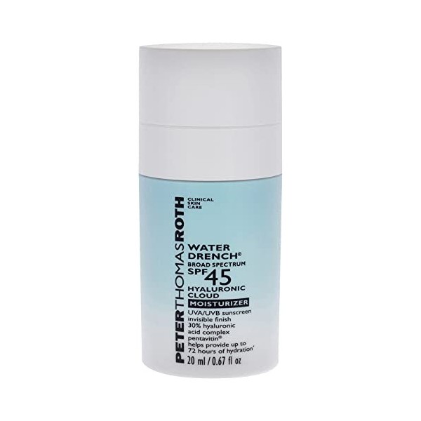 Peter Thomas Roth Water Drench Cloud Cream Moisturizer SPF 45 For Unisex 0.67 oz Cream