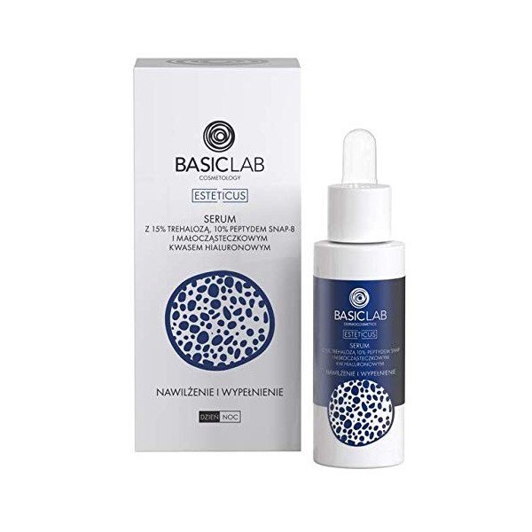 BasicLab Sérum avec tréhalose 15 % et 10 % peptide 30 ml