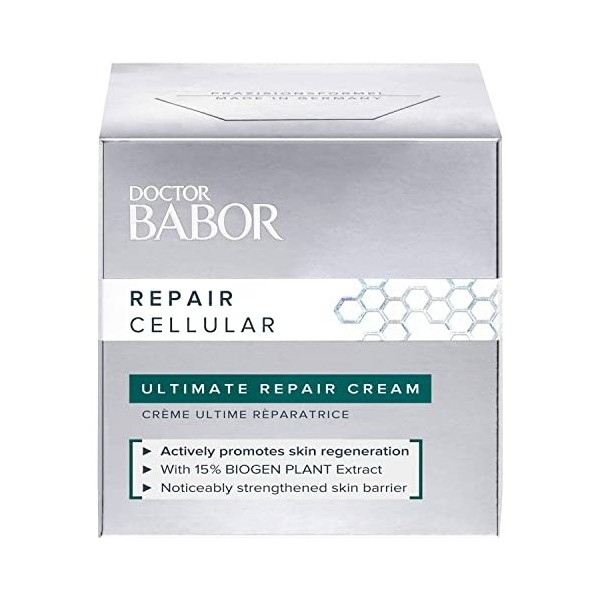 DOCTOR BABOR Ultimate Repair Crème, crème riche pour le visage pour peaux sèches et ayant besoin de régénération, convient au