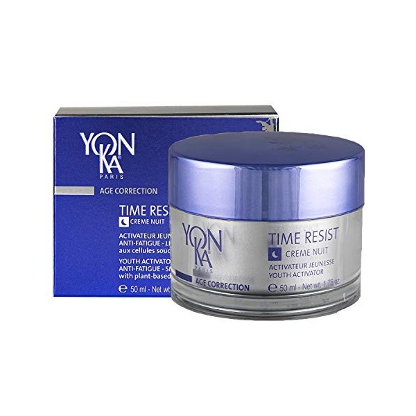 Yon-Ka Time Resist Jour 50ml - Crème de Jour Anti-Âge - Complexe Activateur de Jeunesse et Acide Hyaluronique - Réduit les ri