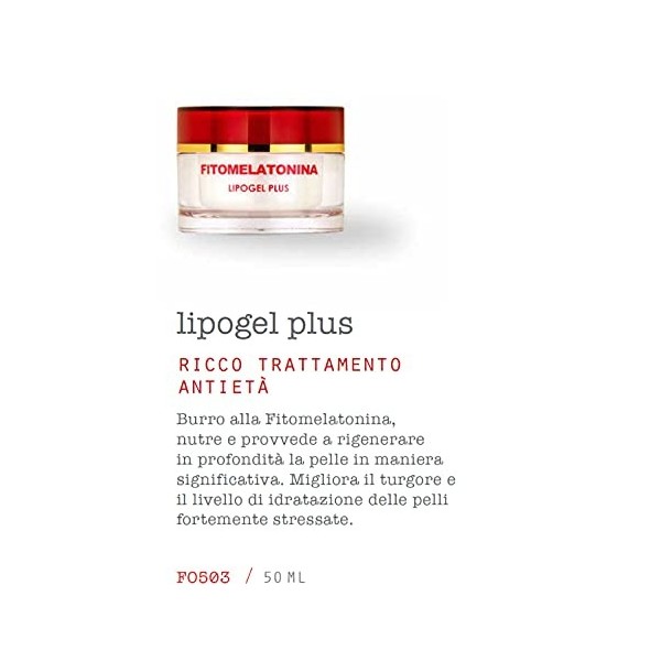 Fitomelatonina Lipogel Plus 50ml | au beurre de Karité, groseille et huile davocat - Effegilab