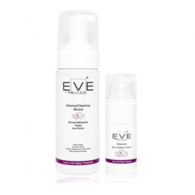 Eve Rebirth Kit Mousse Nettoyante pour Visage aux Plantes 150 ml + Crème Contour des Yeux aux Plantes 15 ml