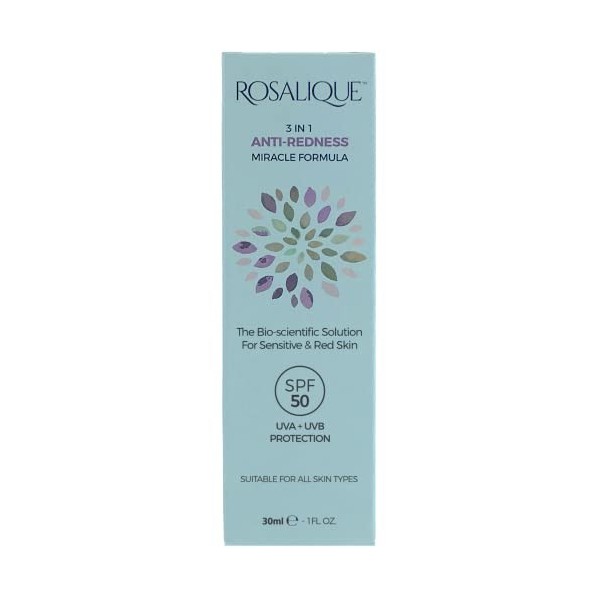 Rosalique 3 en 1 Formule Miracle Anti-Rougeurs SPF50 2 x 30 ml