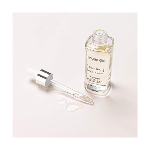 SYMBIOSIS LONDON Collagène + Amande Douce Huile Visage Anti-Âge 30 ml