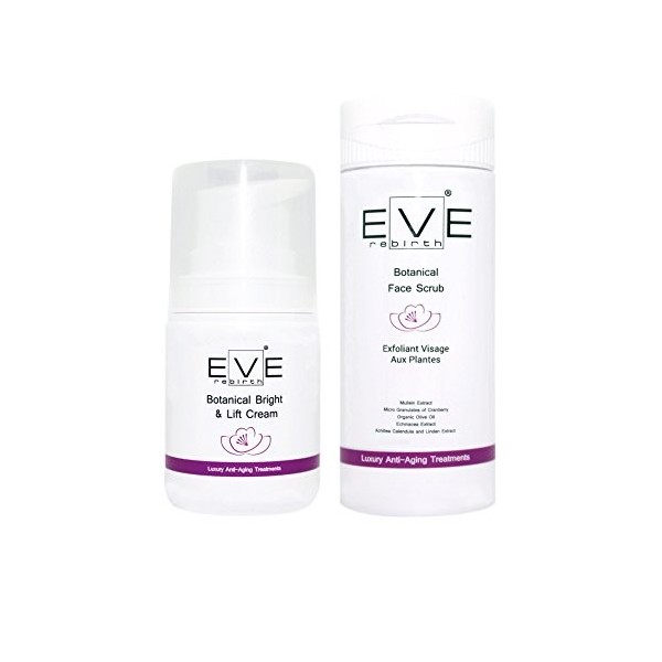 Eve Rebirth Kit Crème Anti-Rides aux Plantes 50 ml + Exfoliant Visage aux Plantes 125 ml