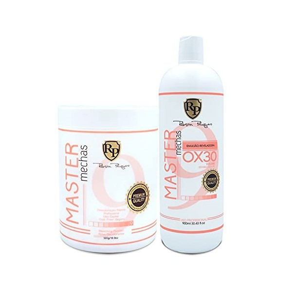 Kit Robson Peluquero Master Mechas 500g/16.9 fl.oz + Ox 30 Volumes Developing Emulsion 900ml