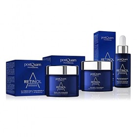 Postquam - Pack Soins du Visage pour Femmes - Traitement Anti-Rides Au Rétinol [ Crème Hydratante + Crème Anti-Âge + Sérum Au