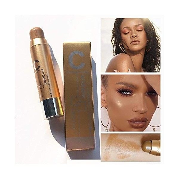 Nourich Stick de contouring Dual-ended Contour Nude Glow Femmes Highlight Contour Stick Beauté Maquillage Visage Poudre Crème