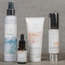 Pack Calm Your Skin/Tonique rafraîchissant 150 ml/Masque réparateur 100 ml/Booster apaisant 15 ml/Crème régénérante 50 ml