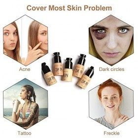 Fond de teint liquide, fond de teint, anti-cernes, blanchissant, hydratant, blemish Flaw Cover Shimmer, liquide correcteur de
