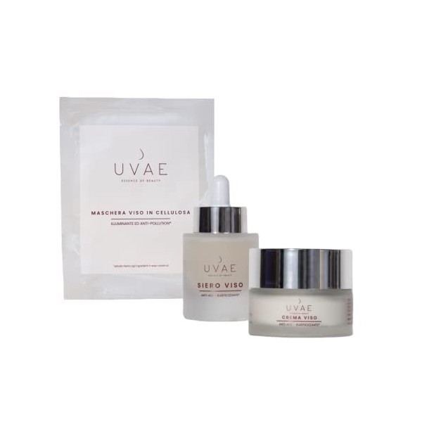 Kit SkinCare complet avec 3 produits anti-âge, illuminateurs, anti-imperfections, raffermissants, hydratants à lacide hyalur