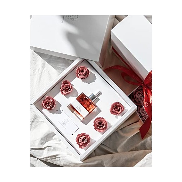 ARIADNE ATHENS Wild Roses Bouquet Limited Edition 1. Huile pour visage de rose sauvage 50 ml 2. 6 roses fraîches et préservée