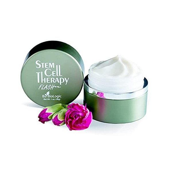 Stem Cell Therapy FLASH by BioLogic Solutions Grow Smoother Firmer New Skin Set of 2 Jars 