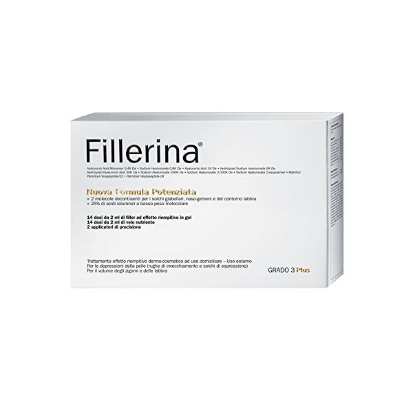 Labo FILLERINA nouvelle formule renforcée Filler Gel + foulard Nutritive plus Grade 4
