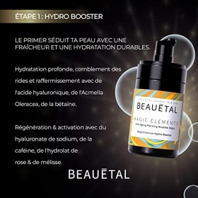 Beauétal Soin visage anti-âge bio quadruple avec aromathérapie. Cure de jour tout-en-un. Effet lifting puissant contre les ri
