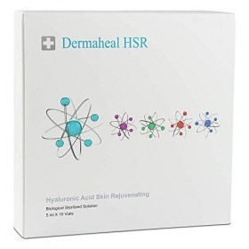 Dermaheal HSR, acide hyaluronique, acide hyaluronique, crème réjuvante de la peau biologique, mésothérapie 10 x 5 ml 