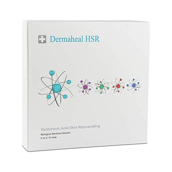 Dermaheal HSR, acide hyaluronique, acide hyaluronique, crème réjuvante de la peau biologique, mésothérapie 10 x 5 ml 