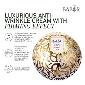 BABOR HSR LIFTING Cream Rich, Soin du Visage Extra Riche Contre les Rides, Crème Anti-Âge pour tous les Types de Peau, avec V