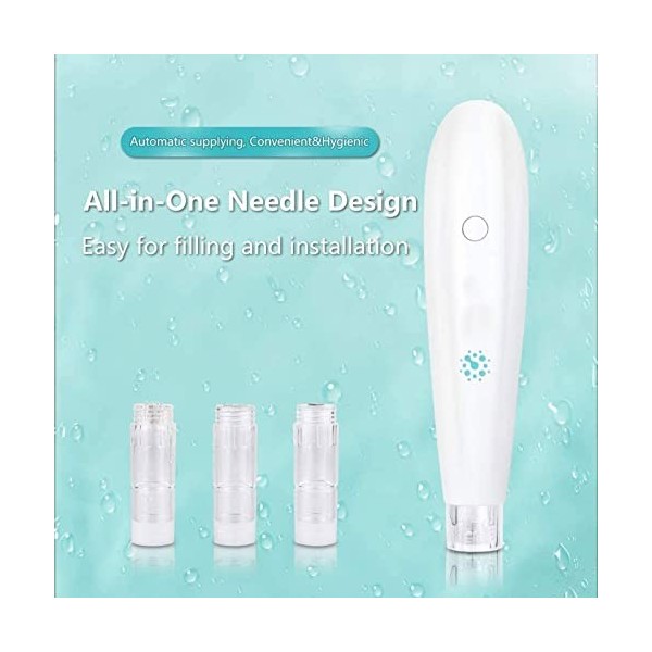 Microneedling Pen H2, Applicateur De Sérum Automatique Pour Soin De La Peau, Anti Cellulite, Anti-Rides, Anti Vergetures