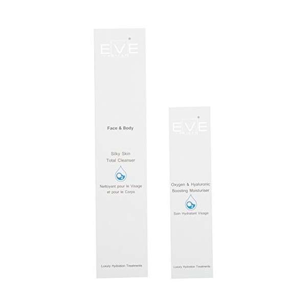 EVE REBIRTH Kit : Soin Hydratant Visage Oxygène, 50 ml + Nettoyant pour Visage/Corps Oxygène, 200 ml