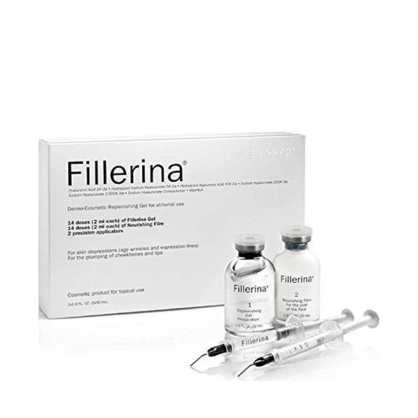 Fillerina Plus Traitement de remplissage dermo-cosmétique à usage domestique avec 8 acides hyaluroniques Grade 5 pour le trai