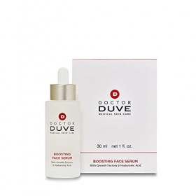 Doctor Duve Boosting Sérum pour le visage - Acide hyaluronique hautement dosé - Sérum anti-âge naturel contre les rides et le