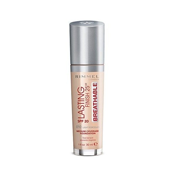 Rimmel London Lasting Finish Fondation Foundation, 010 Light Porcelain, 30 ml