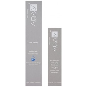 ADAM REVOLUTION Kit pour homme : Soin Anti-Rides Bio-Intelligent, 50 ml + Nettoyant Visage/Corps, 200 ml
