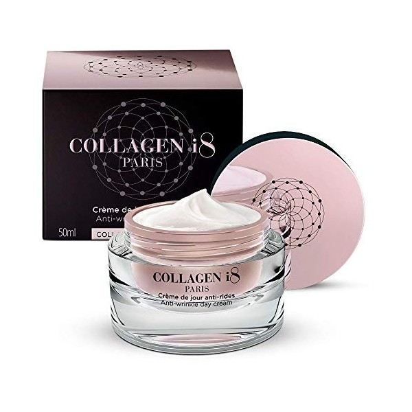 COLLAGEN i8 - Crème de jour anti-rides - Collagène + Thé Noir - 50 ml