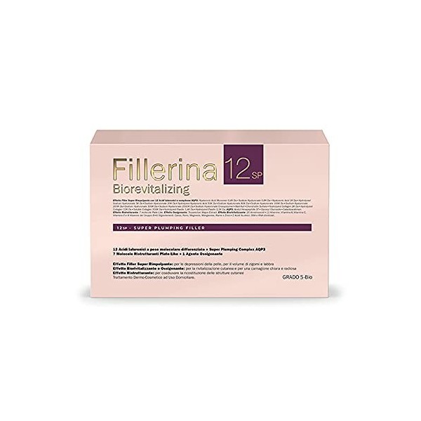 Labo Fillerina 12 SP Biorevitalizing Super Plumping Filler Traitement Visage Gel Super Rolpant + Voile Nourrissante Grade 3