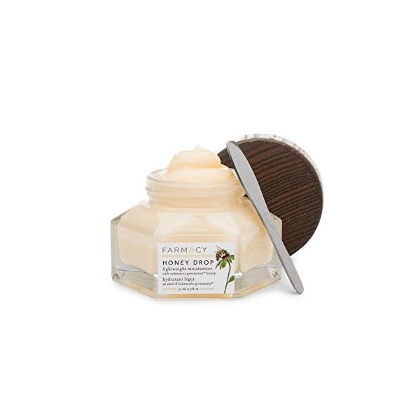 Farmacy Honey Drop Crème hydratante légère - Hydratant naturel pour le visage, 1,7 Fl Oz Pack de 1 