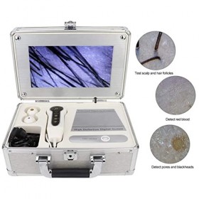 Détecteur De Follicules Pileux Du Cuir Chevelu, Écran Lcd Haute Définition De 10,1 Pouces, Analyseur De Peau Et De Cheveux Po
