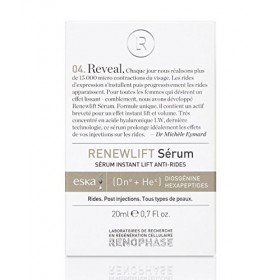 RENOPHASE - RENEWLIFT Sérum. LE SÉRUM INSTANT LIFT ANTI-RIDES DES LABORATOIRES RENOPHASE, FORMULATION EN DIOSGÉNINE + HEXAPEP