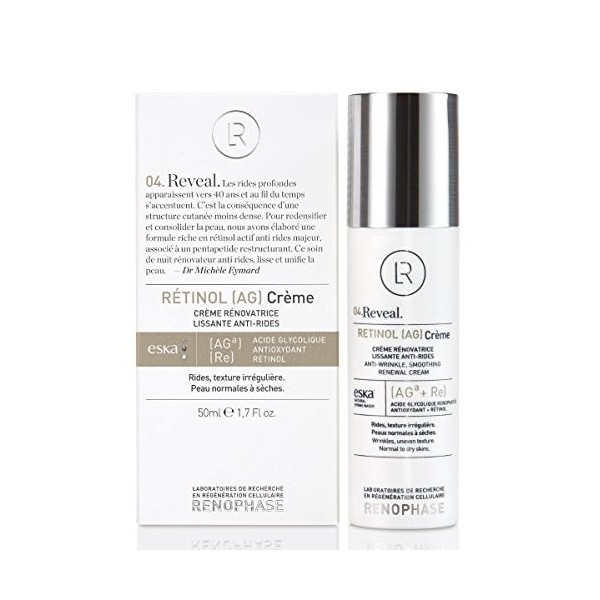 RENOPHASE - RETINOL AG Crème. LA CRÈME RÉNOVATRICE LISSANTE ET ANTI-RIDES DES LABORATOIRES RENOPHASE. CONCENTRÉE EN ACIDE G