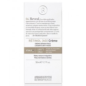 RENOPHASE - RETINOL AG Crème. LA CRÈME RÉNOVATRICE LISSANTE ET ANTI-RIDES DES LABORATOIRES RENOPHASE. CONCENTRÉE EN ACIDE G