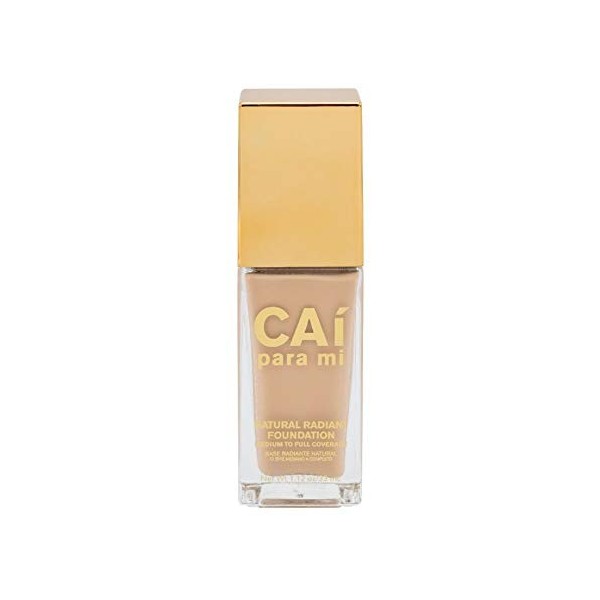 Cai Para Mi Natural Radiant Foundation, Medium To Full Coverage, Long Lasting, Evens Skin Complexion, Cruelty Free, Shade Bro