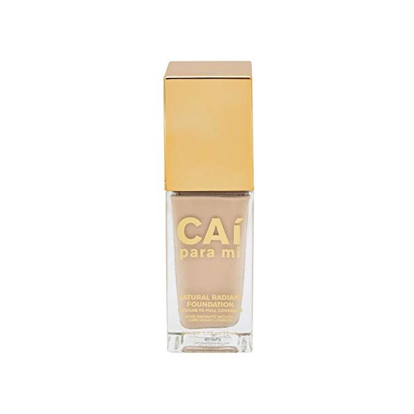 Cai Para Mi Natural Radiant Foundation, Medium To Full Coverage, Long Lasting, Evens Skin Complexion, Cruelty Free, Shade Bro