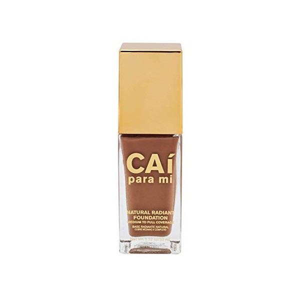 Cai Para Mi Natural Radiant Foundation, Medium To Full Coverage, Long Lasting, Evens Skin Complexion, Cruelty Free, Shade Bro