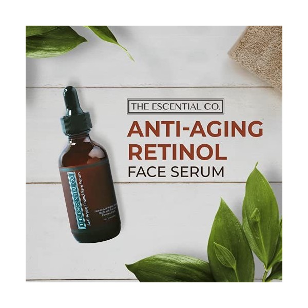 Sérum Anti-âge Du Visage Rétinol, 60ml, à Base d’extraits de Fruits Et De Fleurs, Soins Anti-rides Du Visage, The Escential C