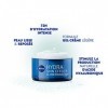 NIVEA Hydra Skin Effect Gel-crème régénérant nuit 1 x 50 ml , Soin de nuit enrichi en Acide Hyaluronique à double effet, Soi