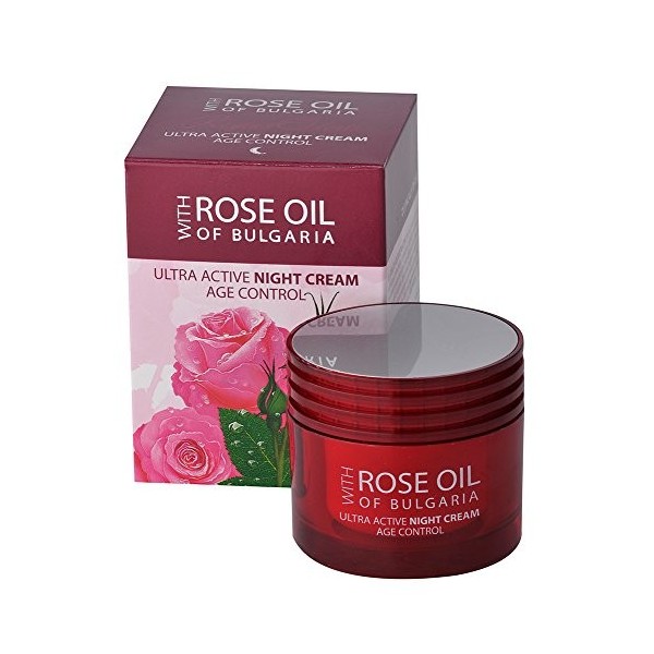 Crème de nuit multi-active Age Control à lhuile de rose et à leau de rose - 50 ml